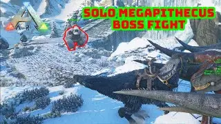 GAMMA MEGAPITHECUS Boss Battle - ARK Survival Evolved