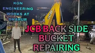 🛠️ JCB Back Bucket Heavy Welding & Repair Work | Full Workshop Process | Finishing & Restoration 🔧