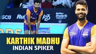 KARTHIK MADHU,  INDIAN VOLLEYBALL BLOCKER, KARNATAKA PLAYER