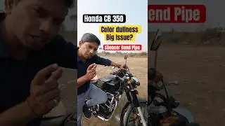 How Honda CB 350 Silencer Bend Pipe colourchange #sorts #ytshorts #hondacb350