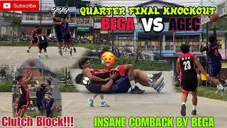 Clutch Moments & Crazy Blocks || AGEC vs BEGA || Knockout Heat 🔥🏀 ||