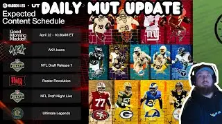 ***DAILY MUT UPDATE***NFL DRAFT PROMO LEAKED, CONTENT SCHEDULE IS OUT! AKA ICONS REVIEWED!