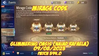 Mirage Code ML: Adventure MLA Glimmering Oasis (Naiad Rafaela) 09/08/2023