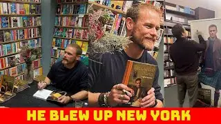 Sam Heughan burns New York in an emotional book signing.