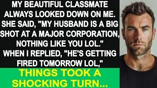 My beautiful classmate said, 