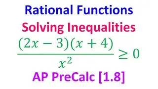 1.8C - Solving Rational Inequalities [AP Precalculus]