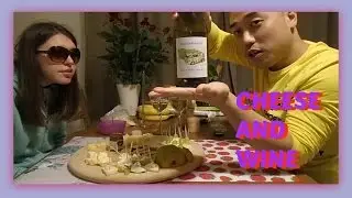 Asmr Eating Sounds: The Luxury Cheese Platter And Chardonnay Wine