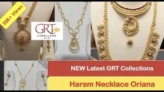NEW LATEST GRT GOLD JEWELLERY COLLECTIONS NEW NECKLACE HARAM ORIANA in Tamil