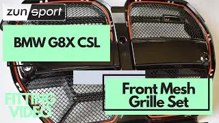BMW G8X CSL Zunsport Front Grille Mesh Inserts | FITTING VIDEO