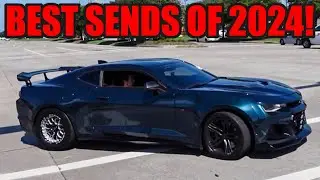 INSANE Modified Cars Get SIDEWAYS Leaving Car Meet! (SEVERAL CLOSE CALLS, DRIFTS, BURNOUTS, + MORE!)