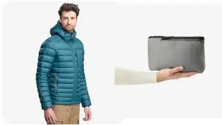 Как упаковать пуховую куртку Decathlon MT100