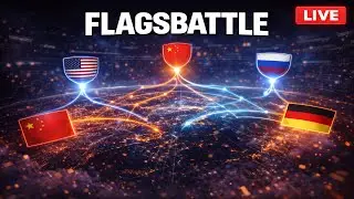 🔴 LIVE: Country Flag Physics Battle (Elimination Arena)