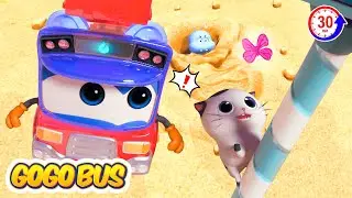 😺 Cảnh Sát Trưởng GOGO Bus Giải Cứu Mèo Con 🚔 Nguy Hiểm Không Leo Trèo 🦋