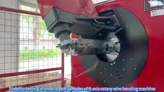 6-axis rotary wire bending machine; 6mm hook sample testing#bender#machine#machines#manufacturer