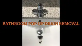 How to remove and clean bathroom pop up drain