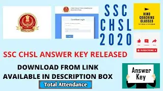 ssc chsl ans key I ssc chsl 2020 answer key I ssc chsl 2020 cut off I ssc chsl ans key I ssc chsl