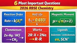 2026 RBSE Chemistry में पूछे जाएंगे ये 6 Questions | Clemmensen, Wurtz Reaction, Ligands
