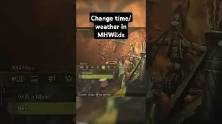 You can rest to change the time and weather in Monster Hunter Wilds #monsterhunterwilds #mhwilds
