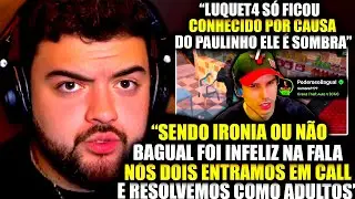 URGENTE!😱LUQUET4 DÁ AS CARAS E SE PRONUCIA SOBRE CLIPE POLÊMICO DO BAGUAL! BAGUAL DEU ANTIDOTO A ELE