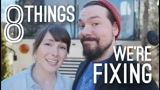 Bus House Rennovations | We're Updating Our Skoolie Storage | Tiny Home Improvement