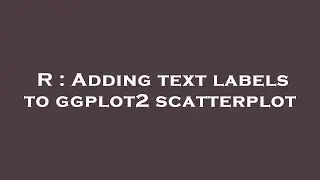 R : Adding text labels to ggplot2 scatterplot