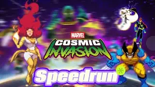 Marvel Cosmic Invasion Arcade Speedrun 1cc Phoenix And Wolverine