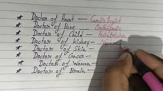 Types of Doctors 💊💊 very informatives for everyone #englishgrammar #knowledge #doctors