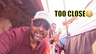 When a Train Runs Through the Market 😳 | Bangkok, Thailand