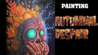 Acrylic Painting Tutorial- Fantasy/ surreal painting process.