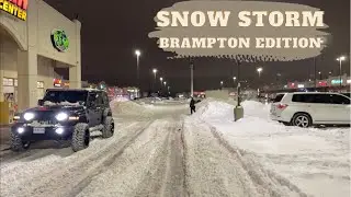 HEAVY SNOWFALL IN BRAMPTON, CANADA