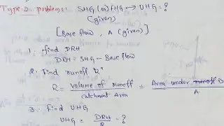 Unit hydrograph problems