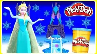 Play Doh Frozen Enchanted Ice Palace! NEW PLAY DOH! Disney Frozen Play Doh Ice Palace with Queen Els