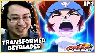 GINGKA VS KYOYA WITH NEW BEYBLADES!! | FIRST TIME WATCHING Beyblade Metal Fury Episode 1 Reaction