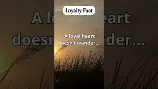 A loyal heart doesn&rsquo;t wander