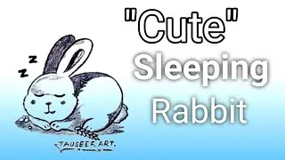Sleeping Cute Rabbit Drawing 🐰 | Easy Pencil Sketch for Beginners