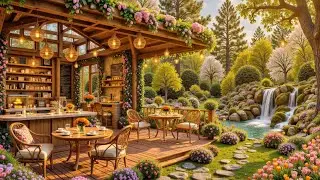 Tranquil Porch Coffee 🌸 Relaxing Jazz Music & Nature Ambience for Focus