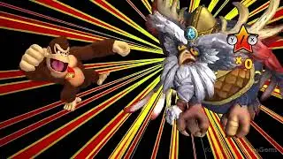 Donkey Kong Beating Up All The Tiki Bosses and All The Snowmad Bosses (DKCR HD & DKCFT)