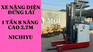 Vận hành xe nâng điện Nichiyu 1.8 tấn nâng cao 3.7m hàng Nhật Bãi vô cùng đơn giản | #0868501195