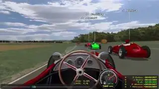 rFactor F1 1955 mod gameplay at Reims - race