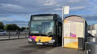 *first day in service* Transdev Flyer (Idle) 1504 BV25 LZW O295 Citaro hybrid on the A1 to Leeds