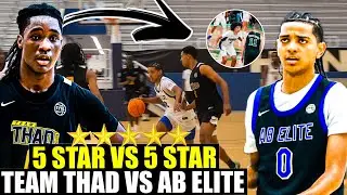 5-Star Showdown in Memphis! Beckham Black vs Dylan Jones 🔥 | Team Thad vs AB Elite EYBL Battle!