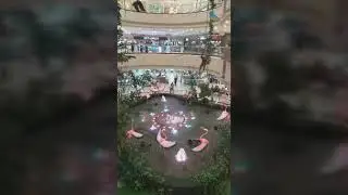Beautiful Water Fountain display at the Marikina sta. Lucia  mall ( Manila Philippines 2019 )