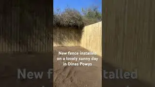 New fence installed in Dinas Powys