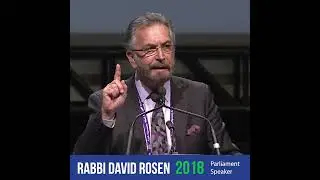 Rabbi David Rosen on Climate Change and Eden | 2018 Parliament of the World's Religions
