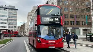 *First Time + Temporary Allocation* Journey on the London Bus Route 98 | Electroliner WDE2805LV23EBL