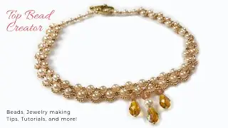 DIY Elegant Pearl Necklace, Handmade Jewelry Tutorial, How to make beaded Necklace.