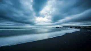 Soothing Ocean Sounds at Night | Dark Screen for Calm Breathing and Mental Ease with Rolling Waves