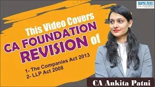 CA Foundation Revision by CA Ankita Patni (Part 1) | CA Foundation Classes | Swapni Patni
