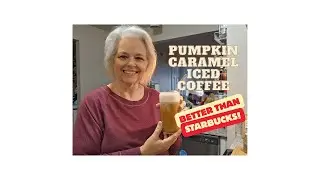 Salted Caramel Pumpkin Iced Coffee with Creamy Pumpkin Cold Foam | Easy Fall Recipe