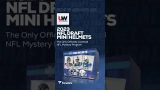 Fanatics Authentic Under Wraps Autographed 2023 NFL Rookie Premiere Mini Helmet Mystery Box